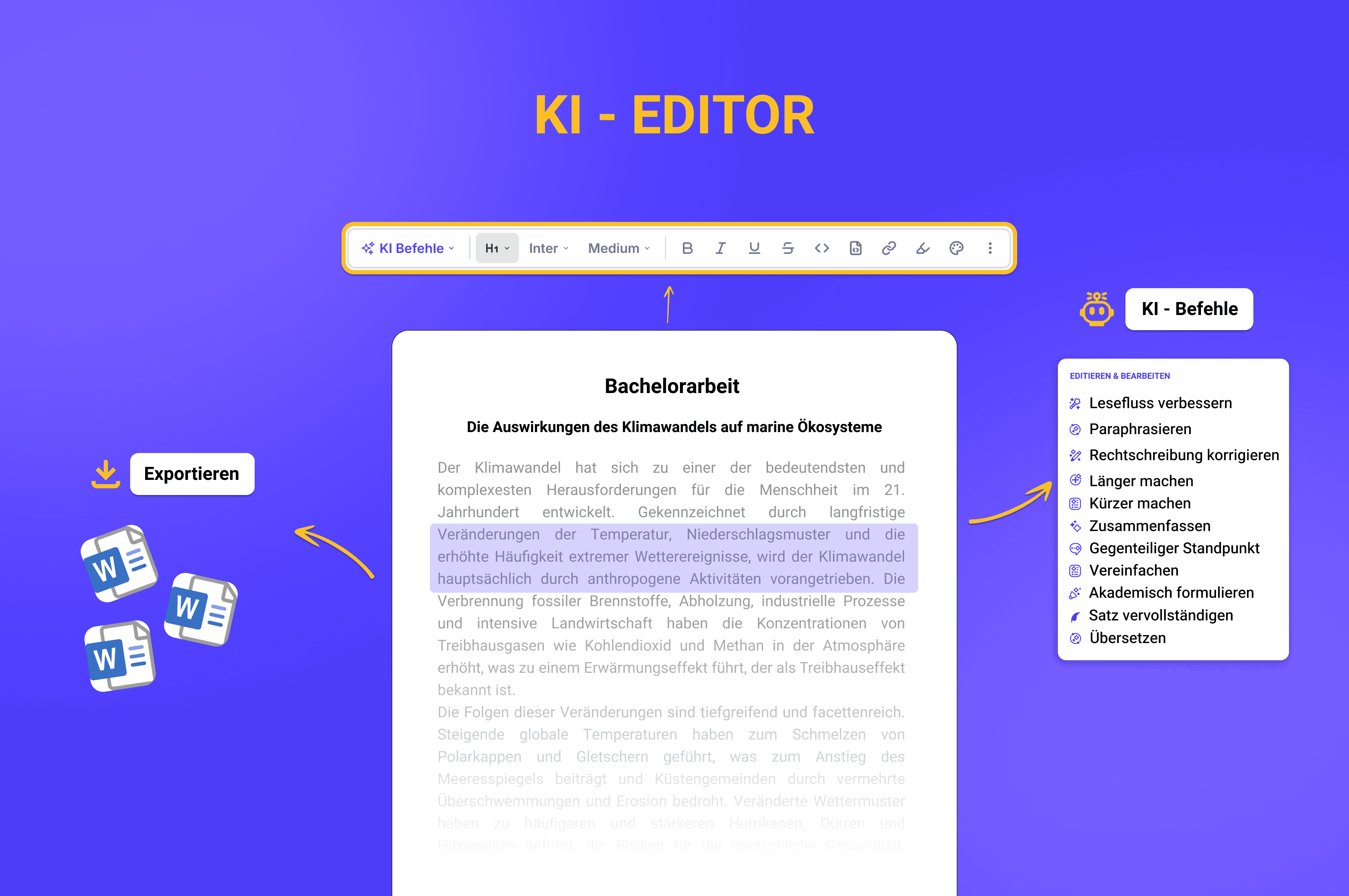 Wissenschaftliches Schreiben neu definiert: Mit dem KI Editor zu klaren, präzisen Dokumenten